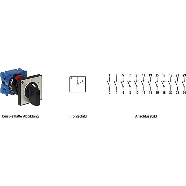 Kraus & Naimer Ausschalter 60Schaltwinkel,1pol CH10 A200-600 FT2